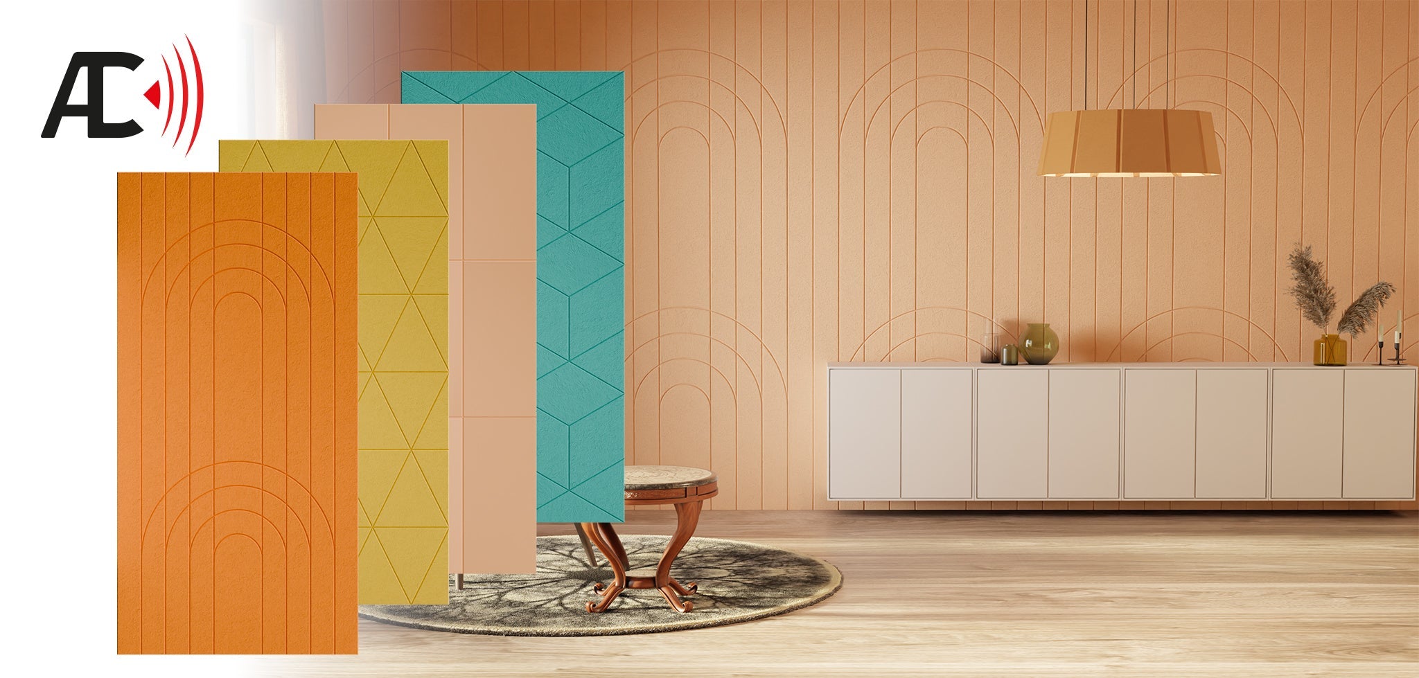 V-Acouboard: gravírované PET panely